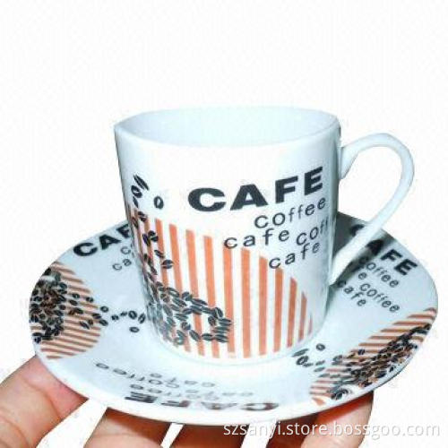12-piece Coffee Cup and Saucers with 80cc Capacity
